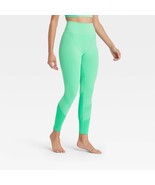 Joylab ladies high rise seamless knit green elastic waist 7/8 leggings N... - £16.63 GBP