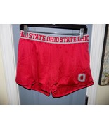 OHIO STATE Red/Gray Mesh Scarlet &amp; Gray Shorts Size L Women&#39;s EUC - £14.37 GBP