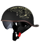 (Black Graffiti, Large) Hat Motorcycle Half Helmet, Retro Street Adult M... - €150,09 EUR