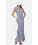 JS Collections 866507 Soutache Trumpet Gown SZ 4 Grey - $89.10