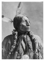 Chief Wolf Robe Cheyenne Native American Portrait Feathers 5X7 Photo - £6.72 GBP
