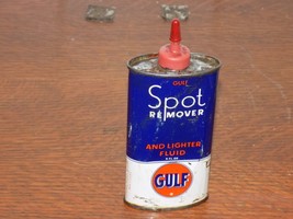 Vintage Gulf 4 Ounce Spot Remover and Lighter Fluid Can - $74.23 CAD