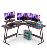  L-Shaped Gaming Desk 51 Inches Corner Office Desk with Removable Monito... - £93.86 GBP