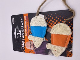 2 Pack Petmate Jackson Galaxy Natural Loofah Mice For Safer Cat Play - £5.93 GBP