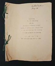 1950s Cornelius Methodist Church Gathering Of Recipes Hand Typed Booklet - $43.54