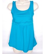 Z By Zella Women Racerback Tank Top Small Athletic Teal Shelf Bra Sleeve... - €10,77 EUR