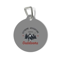 Customized Round White Metal Pet Tag, 1&quot; Durable Tag with Clip, Personalized Pet - £13.99 GBP