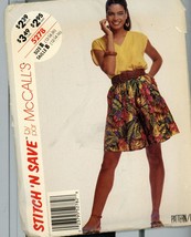 Stitch N Save 5278 Misses Top and Culottes 16 cut - $4.00
