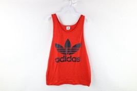 NOS Vtg 80s Adidas Mens Small Spell Out 1988 Olympics Tank Top T-Shirt USA Red - £92.75 GBP