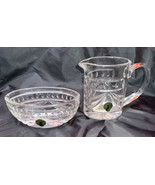 Waterford Crystal Creamer And Sugar Oval Bowl Made  In Germany - £38.65 GBP