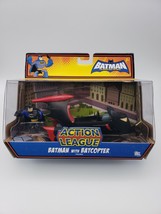 The Brave And The Bold Action League Batman w/ Batcopter New Mattel 2009! - $80.18