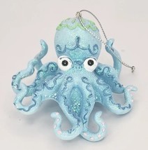Kurt Adler 3.38" Blue Mermaid Fantasy Octopus Glittery  Christmas Ornament PB178 - £23.50 GBP