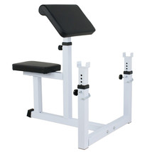 Arm Curl Weight Bench Adjustable Commercial Preacher Seated Dumbbell Tra... - £98.35 GBP