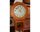 Vintage Saint Charles Westminster Chime Regulator 8-Day Wall Clock Oak - $431.18