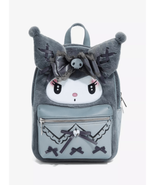 Sanrio Hello Kitty Kuromi Goth Gothic Lolita Fuzzy Figural Mini Backpack - £55.78 GBP