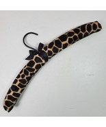 Vintage Neiman Marcus Wire Wood PADDED Clothes Hanger Animal Print - $24.00