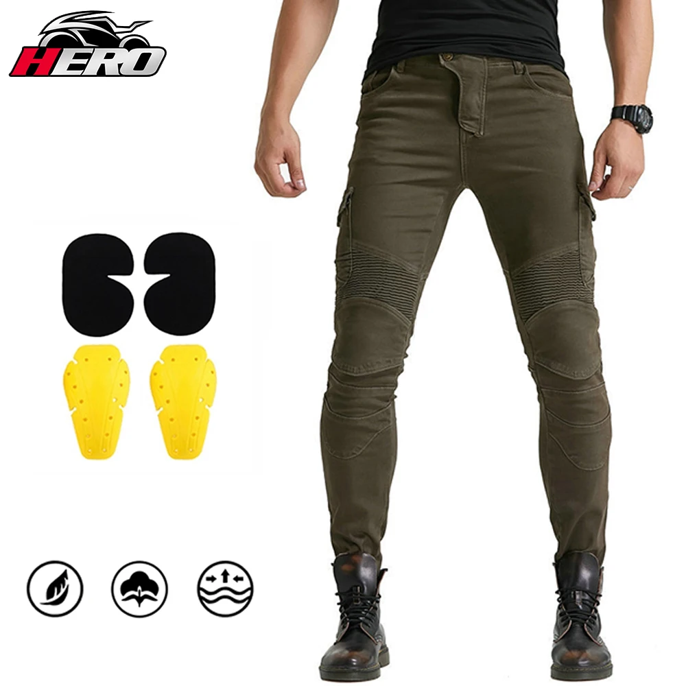 Off-Road Racing Motorcycle Riding Pants Summer Breathable Comfortable Jeans Slim - £61.11 GBP+