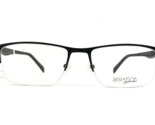 Serafina Gafas Monturas GEORGIO BLACK Rectangular Borde Medio 55-18-145 - $60.23