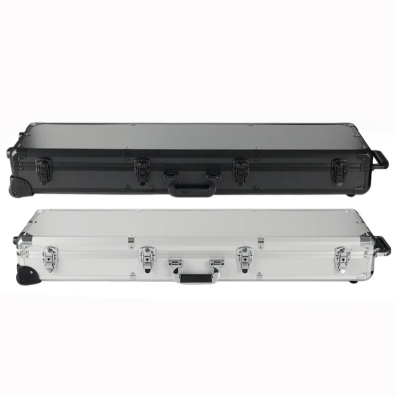 Long Portable Hardware Aluminum Toolbox Instrument Equipment Safety Box Househol - £285.73 GBP