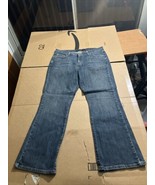 Calvin Klein Jeans Size 14 Blue Faded Wash Stretch Straight Leg Designer... - $12.87