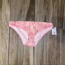 Shade &amp; Shore Medium Coverage Hipster Bikini Pink Tie Dye Bottom sz medium NWTs - £11.11 GBP