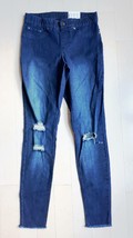 HUE Leggings U17590 Denim Blue Ripped Torn Distress Slim INK WASH Blue (... - £51.62 GBP