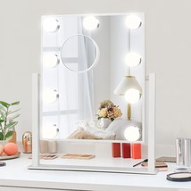 Lighted Vanity Makeup Mirror - Fabuday Hollywood Cosmetic Mirror With 9, White. - £34.98 GBP