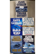 Clive Cussler Hardcover Trojan Odyssey Black Wind Artic Drift Atlantis F... - £19.46 GBP