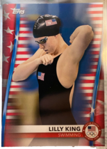 2020 2021 Topps Olympic Lilly King Swimming Flag /299 Team USA Olympics - £5.22 GBP