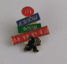 1998 McDonald&#39;s Crew Monopoly McDonald&#39;s Employee Lapel Hat Pin - £5.72 GBP