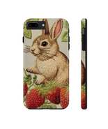 Strawberry Bunny Rabit - Embroidery Style - Strawberries Fruit Munchies ... - £22.07 GBP