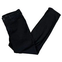 Old Navy Women&#39;s Jeans Size 12 Large Black Denim High Rise Straight Cotton - £9.83 GBP