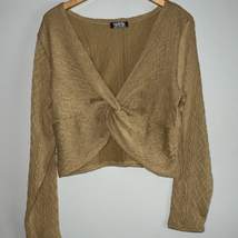 Jolie &amp; Joy twisted crop knit sweater size 1X - £12.12 GBP