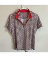 TAIL White Label Printed Polo Golf Tennis Pickleball Size L Red White Gr... - $31.94 CAD