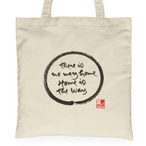 Calligraphy Tote Bag There Is No Way Home Home Is The Way Bag Cotton Wom... - $22.97 CAD
