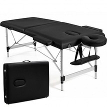 84 Inch L Portable Adjustable Massage Bed with Carry Case for Facial Salon Spa-B - €170,74 EUR