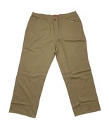 Woman Within Natural Fit 28T Khaki Cotton Pants Straight Leg - $8.12