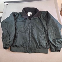 Columbia Sportswear Green Fleece Lined Bomber Jacket Men’s XL Made in Ta... - $44.99