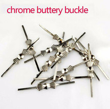 500pcs 33mm Silver Bowtie Pin Chandelier Lamp Part Bead Connectors Metal Set - £7.88 GBP