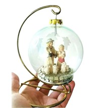 Vintage House Of Lloyd Christmas Around the World Shepherd Ornament Stand &amp; Box - £13.25 GBP