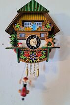 Fawn &amp; Mushroom &amp; Pine Tree Quartz Novelty, Cuckoo Clock Shop Item-Free ... - $39.59