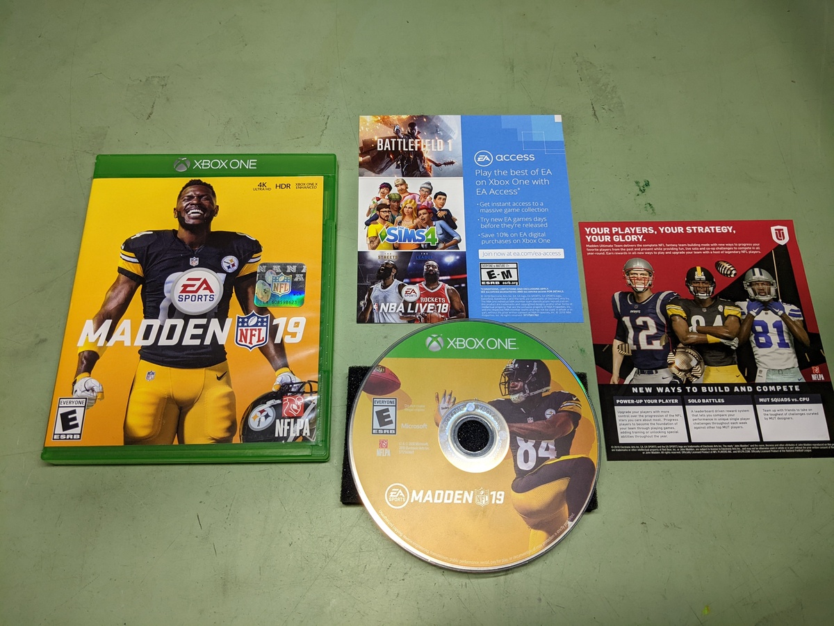 Madden NFL 19 Microsoft XBoxOne Complete in Box - $5.70