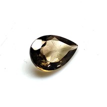 Smoky Quartz Gemstone, Quartz Faceted Pear Shape Gemstone, Smoky Quartz ... - $15.00
