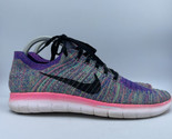 Nike Free RN FlyKnit Women’s Running Shoes Multi 831070-604 Purple Sz 9.5 - $40.63