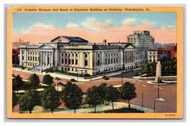 Franklin Museum Philadelphia Pennsylvania PA UNP Linen Postcard N25 - £2.64 GBP