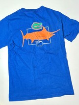 Guy Harvey T-Shirt Men&#39;s Size 32 Blue Fish Graphic Print Short Sleeve Crew Neck - £16.00 GBP