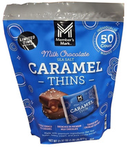 Member&#39;s Mark Milk Chocolate Sea Salt Caramel Thins, 21.57 Oz - £18.04 GBP