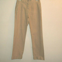 Jil Sander Italy Jeans Tan Size 34 (US 4) Cuffed 100% Cotton 27&quot; Inseam - £22.91 GBP