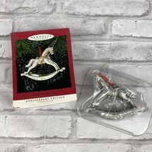 Hallmark Keepsake 1995 Ornament Pewter Rocking Horse Anniversary Edition... - $14.46