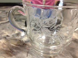 Vintage Etched Glass Grape Design Sugar Dish - £1.57 GBP